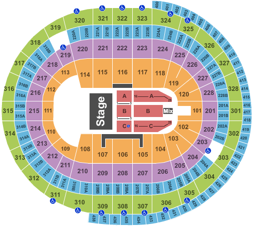 Canadian Tire Centre Harry Potter Seating Chart