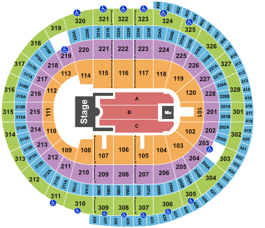 Canadian Tire Centre Seating Chart