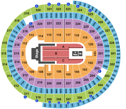 Canadian Tire Centre Jelly Roll Seating Chart