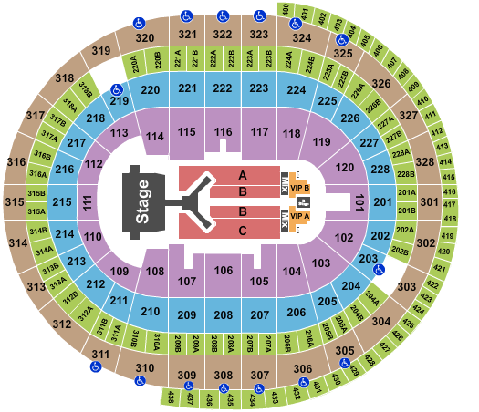 Canadian Tire Centre Jonas Brothers 2023 Seating Chart