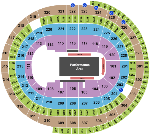 Canadian Tire Centre Jurassic World Seating Chart