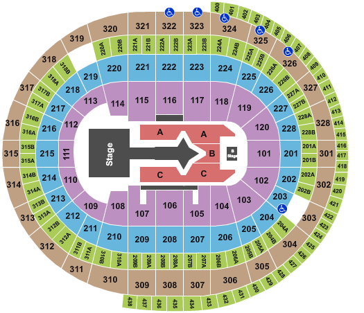 Canadian Tire Centre Justin Bieber Seating Chart