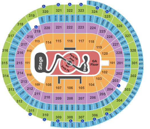 Canadian Tire Centre Justin Timberlake Seating Chart