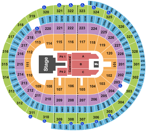 Canadian Tire Centre Seating Chart