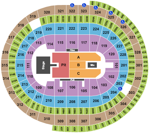 Canadian Tire Centre Luke Combs Seating Chart