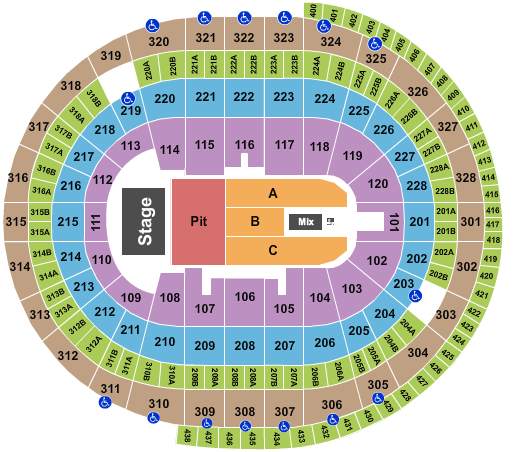 Canadian Tire Centre Noah Kahan Seating Chart