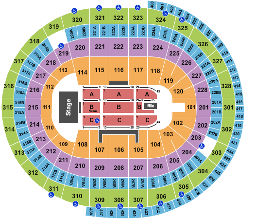 Canadian Tire Centre Russell Peters Seating Chart