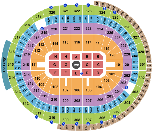 Canadian Tire Center Seating Chart for Sebastian Maniscalco concert tickets