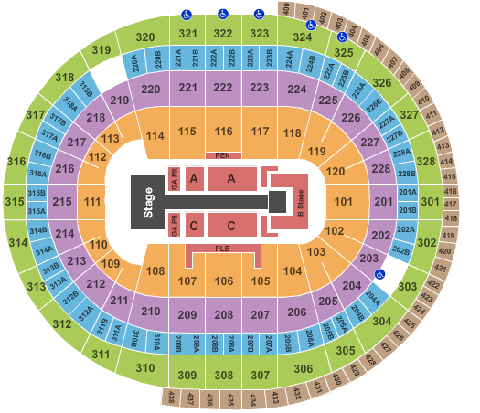 Canadian Tire Centre Taylor Swift Seating Chart