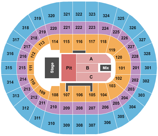 Canadian Tire Centre The Offspring Seating Chart