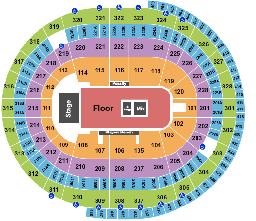 Canadian Tire Centre Twenty One Pilots Seating Chart