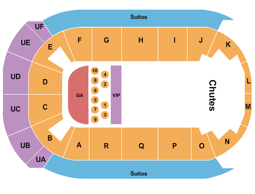 Co-Op Place PBR - Thunderbuck In The Badlands Seating Chart