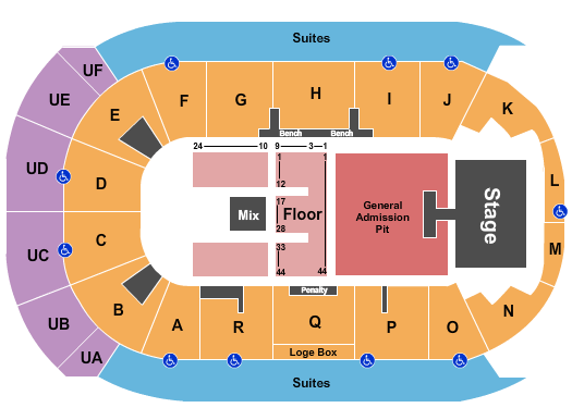 Co-Op Place Rascal Flatts Seating Chart