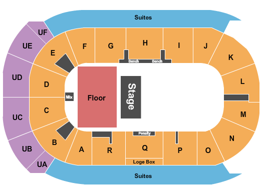 Co-Op Place Theory Of A Deadman Seating Chart