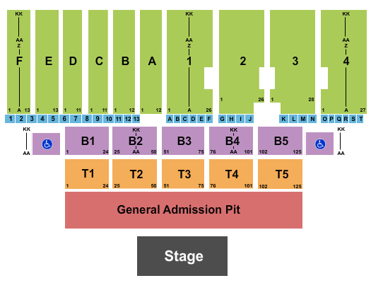 Canfield Fairgrounds Endstage GA Pit Seating Chart