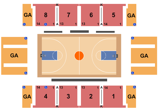 Canisius College - Koessler Athletic Center Basketball Seating Chart