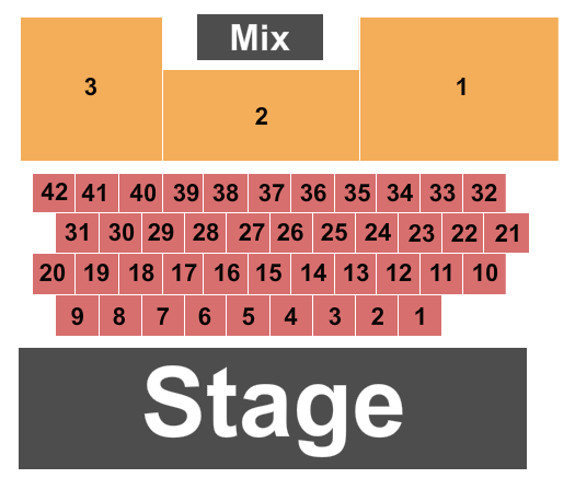 Cannery Hotel & Casino Deja Vu Seating Chart