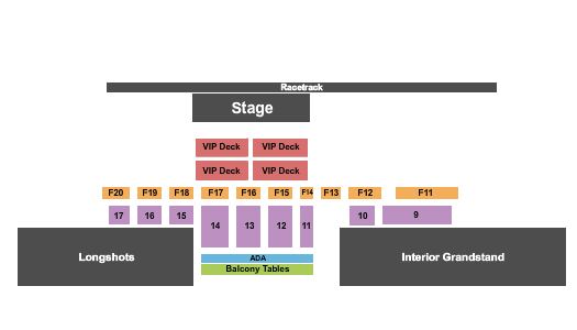 Canterbury Park Concerts 3 Seating Chart