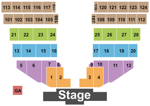 Canterbury Park End Stage Seating Chart