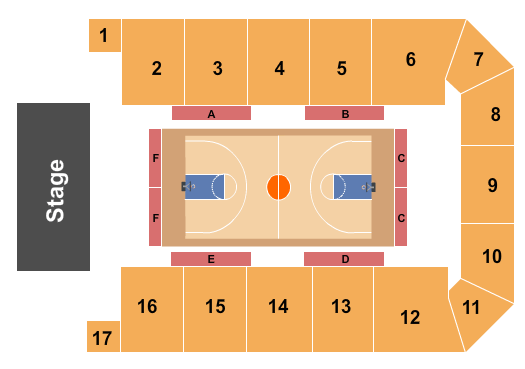 Canton Memorial Civic Center Basketball Seating Chart