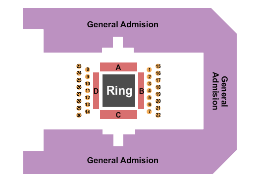 Canton Memorial Civic Center Boxing Seating Chart