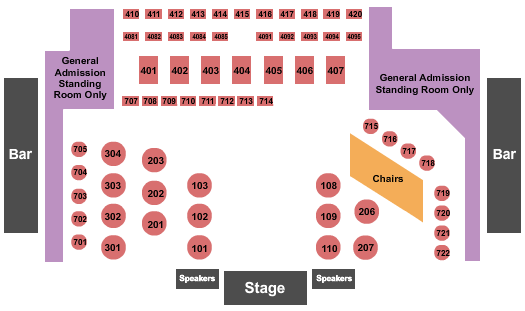 Canyon Club - Agoura Hills Endstage Tables 9 Seating Chart
