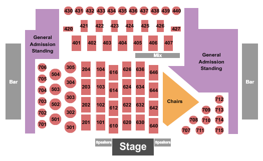 Canyon Club - Agoura Hills Seating Chart