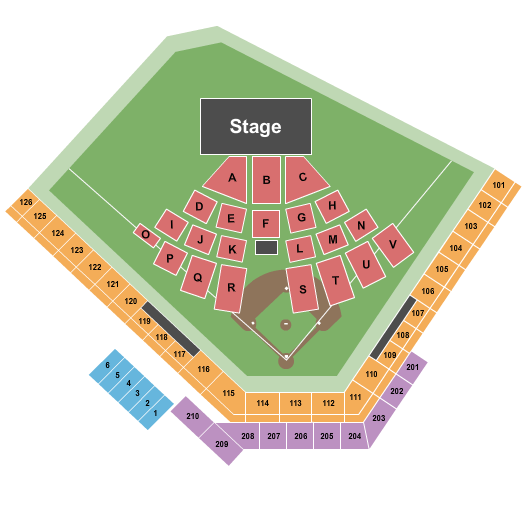Capital Credit Union Park Seating Chart