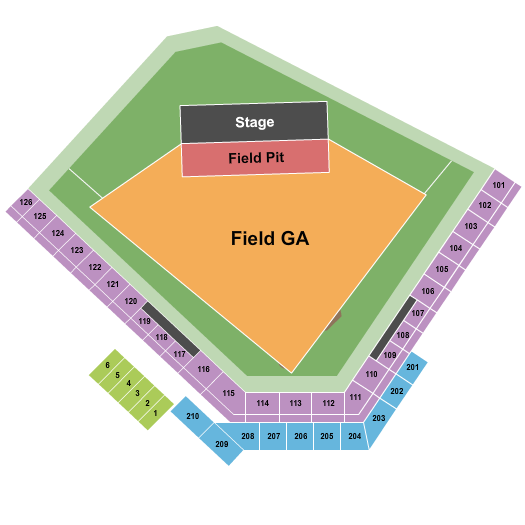 Capital Credit Union Park Seating Chart