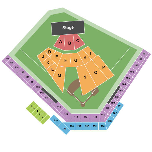 Capital Credit Union Park The Beach Boys Seating Chart