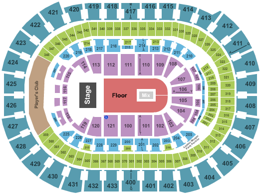 seating chart for Capital One Arena - Paramore - eventticketscenter.com