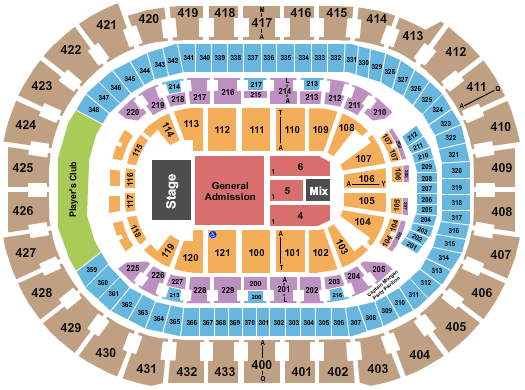 Capital One Arena Seating Chart - Washington DC