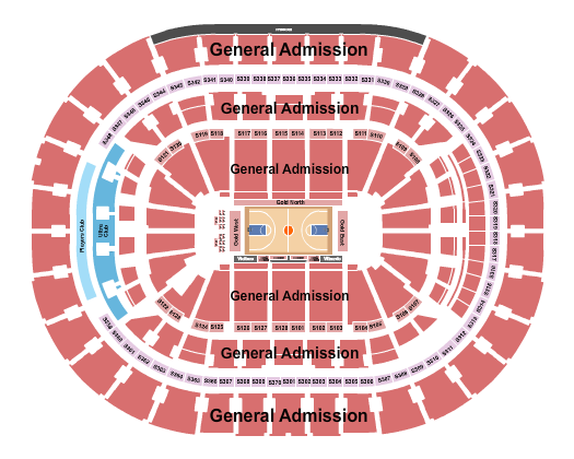 Capital One Arena Basketball - GA Seating Chart