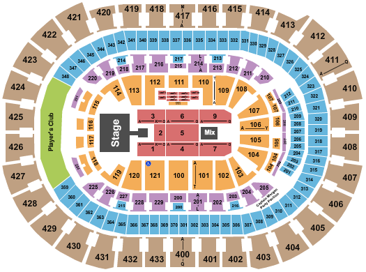 Capital One Arena Brandy Seating Chart
