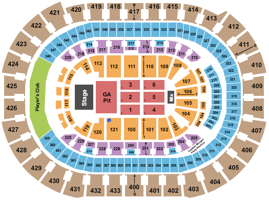 Capital One Arena DMB Seating Chart