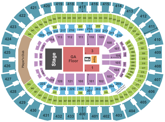 Capital One Arena Dead and Company Seating Chart