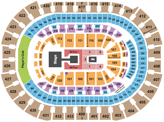 seating chart for Capital One Arena - Lizzo - eventticketscenter.com