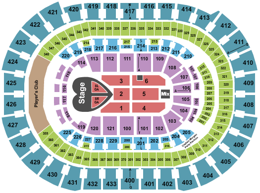 Capital One Arena Pink Seating Chart