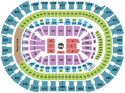 Capital One Arena UFC Fight Night Seating Chart