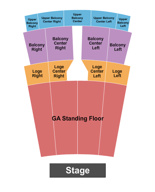 Capitol Theatre - Iowa Endstage GA Seating Chart