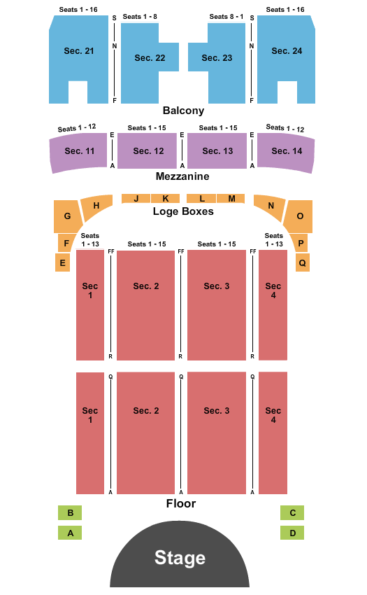 Capitol Theatre - Wheeling Moscow Ballet Seating Chart