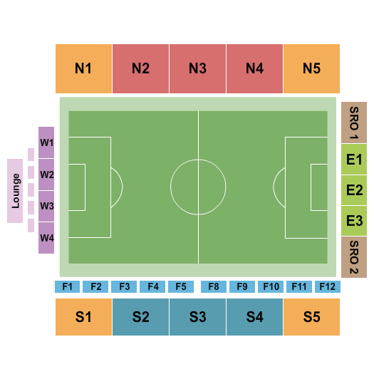 Cardinale Stadium Soccer Seating Chart