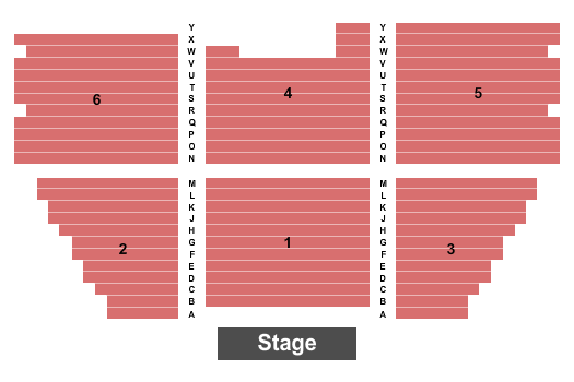 Caribou Performing Arts Center Endstage Seating Chart