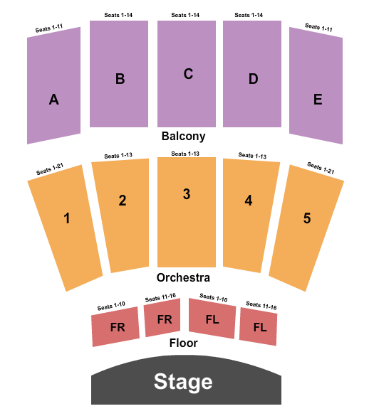 Carl Perkins Civic Center End Stage Seating Chart