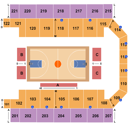Carlson Sports Arena Harlem Globetrotters Seating Chart