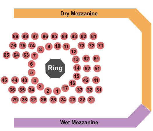 Carlson Sports Arena Solid As A Rock Fighting Championships Seating Chart