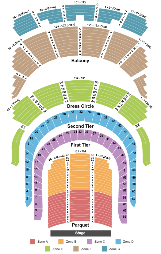 seating chart for Carnegie Hall - Isaac Stern Auditorium - End Stage Zone - eventticketscenter.com