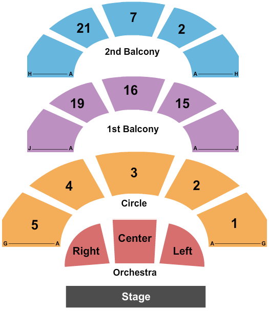 Carnegie Music Hall of Oakland - Pittsburgh Endstage 2 Seating Chart
