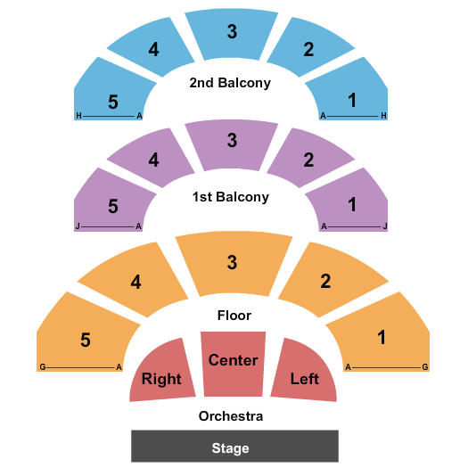 Carnegie Music Hall of Oakland - Pittsburgh tester Seating Chart
