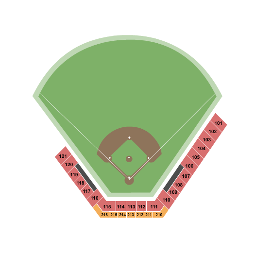 CaroMont Health Park Baseball Seating Chart